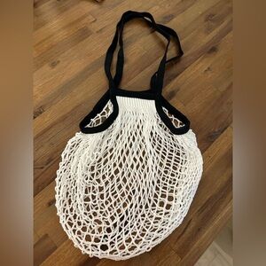 Chanel no.5 factory limited mesh crochet net tote beach wire bag